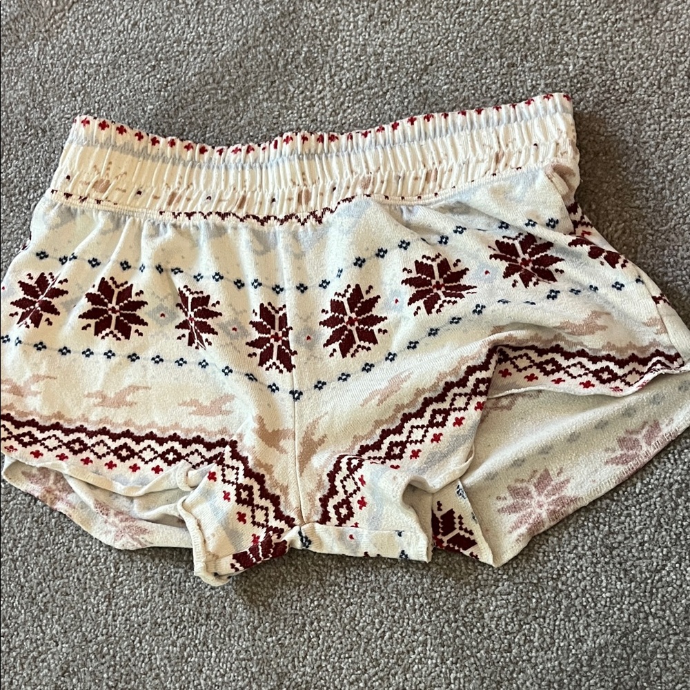 Hollister Beige and Tan Patterned Shorts